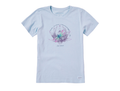 Life is Good Women's Crusher Tee - Dragonfly Lotus Breathe