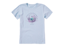Life is Good Women's Crusher Tee - Dragonfly Lotus Breathe