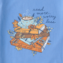 Life is Good Women's Crusher Tee - Fall Books and Coffee