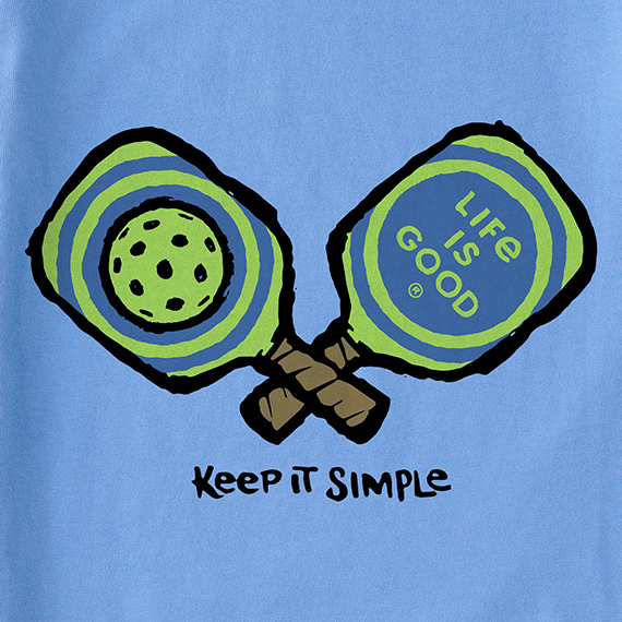 Life is Good Women's Crusher Tee - Keep It Simple Pickleball