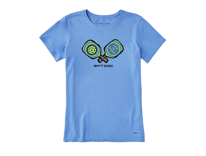 Life is Good Women's Crusher Tee - Keep It Simple Pickleball