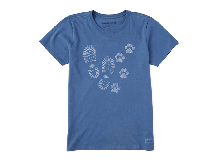 Life is Good Women's Crusher Tee - Clean Trails &amp; Tails