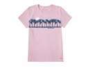 Life is Good Women's Crusher Tee - Palm Sea Stripe