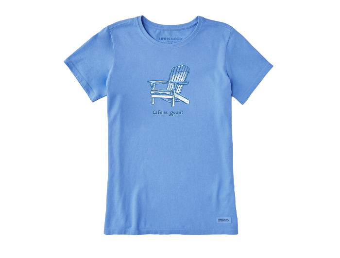 Life is Good Women's Crusher Tee - Adirondack