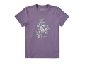 Life is Good Women's Crusher Tee - Antique Plum Blossom Painting