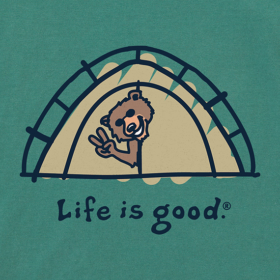 Life is Good Women's Crusher Tee - Bear Tent