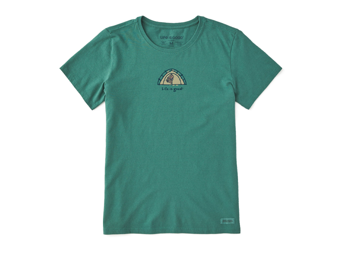 Life is Good Women's Crusher Tee - Bear Tent
