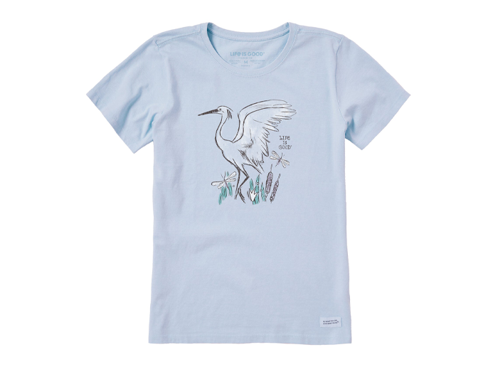 Life is Good Women's Crusher Tee - Egret