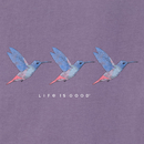 Life is Good Women's Crusher Tee - Three Hummingbirds