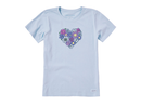 Life is Good Women's Crusher Tee - Flower Heart