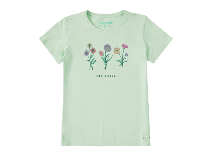 Life is Good Women's Crusher Tee - Botanical Flowers