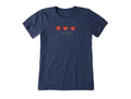 Life is Good Women's Crusher Tee - Three Strawberries