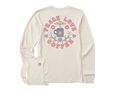 Life is Good Women's Long Sleeve Crusher Tee - Peace Love Coffee