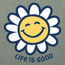 Life is Good Women's Crusher Vee - Happy Smile Daisy