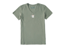 Life is Good Women's Crusher Vee - Smile Coffee