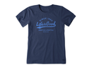 Life is Good Women's Crusher Lite Tee - Positive Ballyard Script