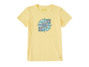 Life is Good Women's Crusher Lite Tee - Floral Compass Richer