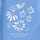 Life is Good Women's Crusher Lite Tee - Earth Laughs Daisies