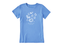 Life is Good Women's Crusher Lite Tee - Earth Laughs Daisies