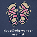 Life is Good Women's Crusher Lite Tee - Sporty Sandals