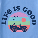 Life is Good Women's Crusher Lite Tee - Rainbow ATV