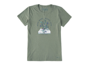 Life is Good Women's Crusher Lite Tee - Read More Flower Book