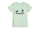 Life Is Good Women's Crusher Lite Vee - Beachy Palms