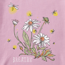 Life Is Good Women's Crusher Lite Vee - Breathe Daisies