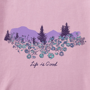 Life Is Good Women's Crusher Lite Vee - Flower Garden