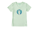 Life Is Good Women's Crusher Lite Vee - World Peace Sign