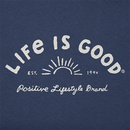 Life is Good Women's Long Sleeve Hooded Crusher Lite Tee - LIG Positive Lifestyle