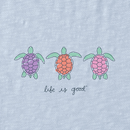 Life is Good Women's Textured Slub Tank - Three Turtles