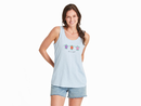 Life is Good Women's Textured Slub Tank - Three Turtles