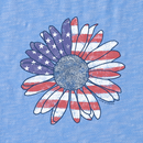 Life is Good Women's Textured Slub Tank - America the Beautiful Daisy