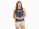 Life is Good Women's Sun Crusher Tank - Rally Swimming Turtles