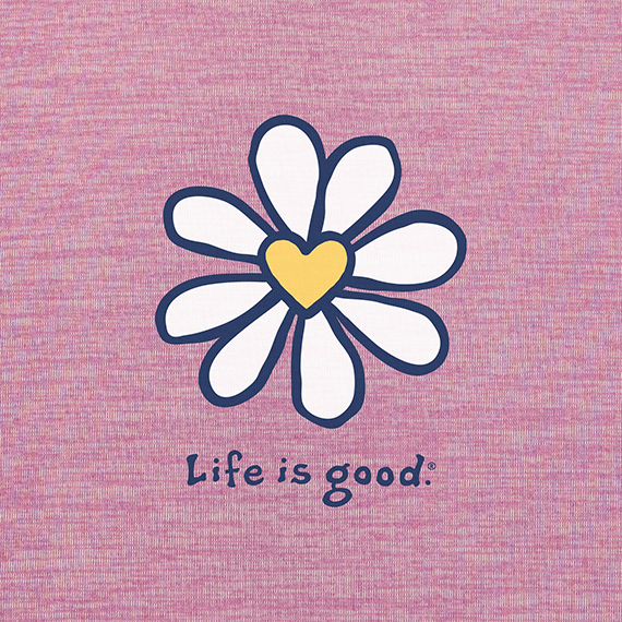 Life is Good Women's Sun Crusher Tank - Daisy Heart Mini