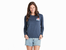 Life is Good Women's Long Sleeve Sun Crusher Tee - LIG Sun & Water