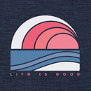 Life is Good Women's Long Sleeve Sun Crusher Tee - LIG Sun & Water