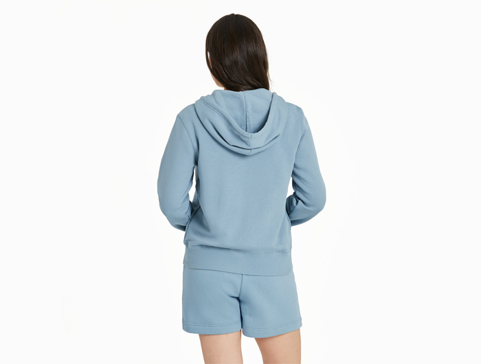Life is Good Women's Good Vibes Fleece Zip Hoodie - Simple Daisy