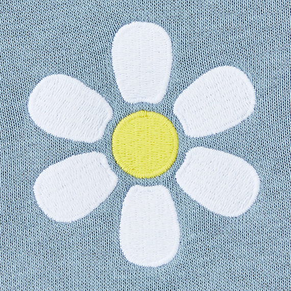 Life is Good Women's Good Vibes Fleece Zip Hoodie - Simple Daisy
