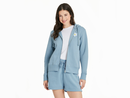 Life is Good Women's Good Vibes Fleece Zip Hoodie - Simple Daisy