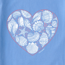 Life is Good Women's Lightweight Sleep Tee - Shell Heart