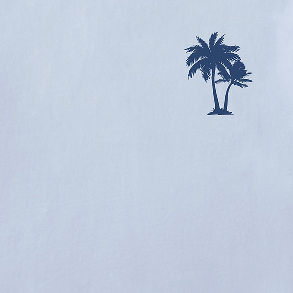 Life is Good Men's Crusher Tee - Beachy Palms