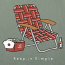 Life is Good Men's Crusher Tee - Keep It Simple Chair