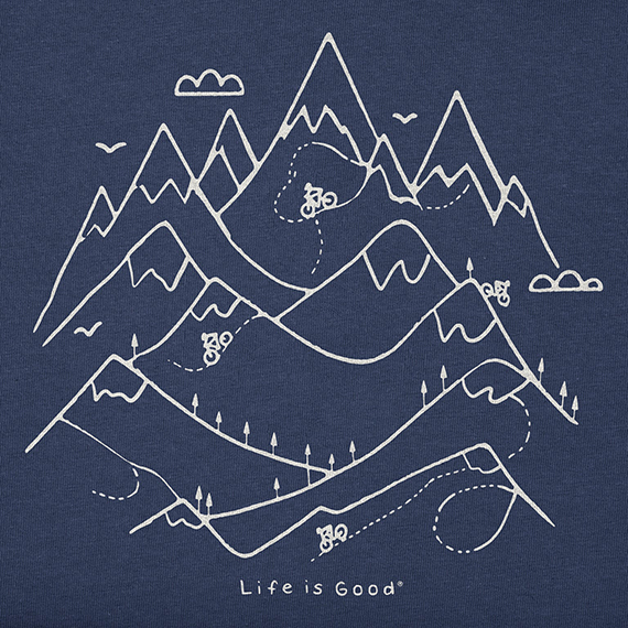 Life is Good Men's Crusher Tee - Mountain Bikers