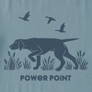 Life is Good Men's Crusher Tee - Power Point Hunting Dog