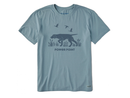 Life is Good Men's Crusher Tee - Power Point Hunting Dog