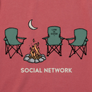 Life is Good Men's Crusher Tee - Social Network Camp