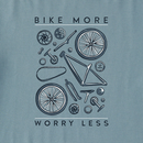 Life is Good Men's Crusher Tee - Bike More Worry Less