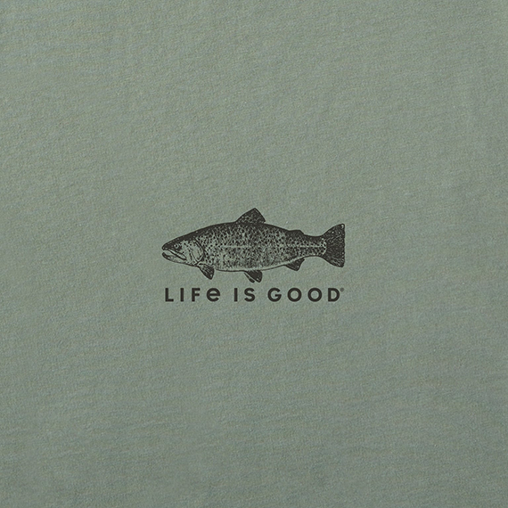 Life is Good Men's Crusher Tee - Diversified Freshwater Catches